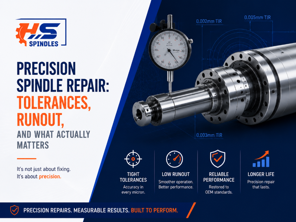 Precision spindle repair