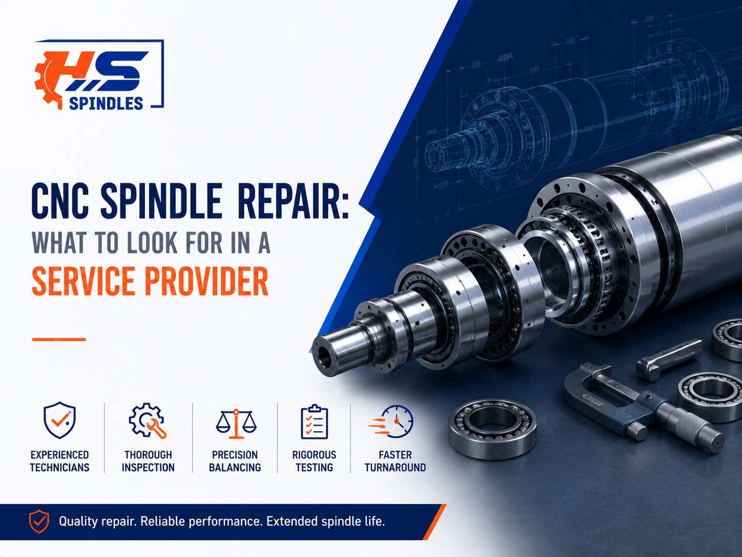 cnc spindle repair serivce provider