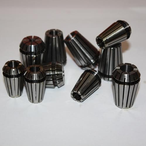 ER32 Collet Set, 10 Pieces, 6 mm, High Precision, P/N C-F-6M-10P 1 ER32 Collet Set, 10 Pieces