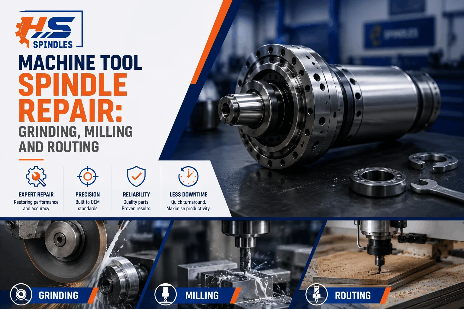 Machine tool spindle repair - hs spindles