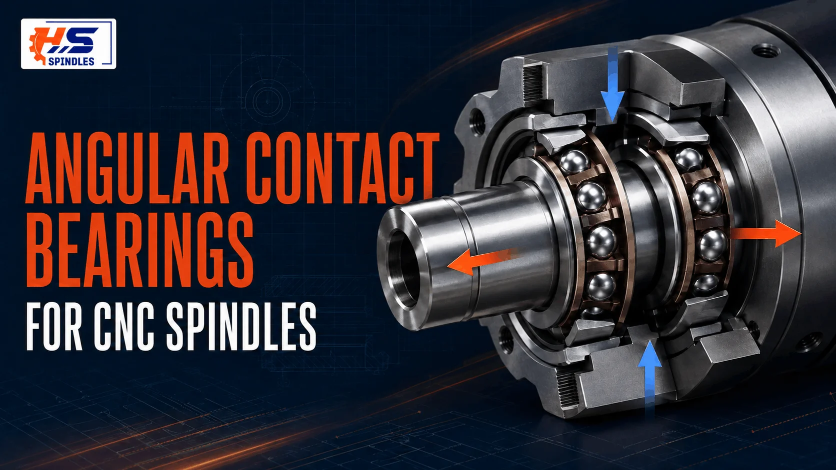 angular contact bearings for cnc spindles hs spindles